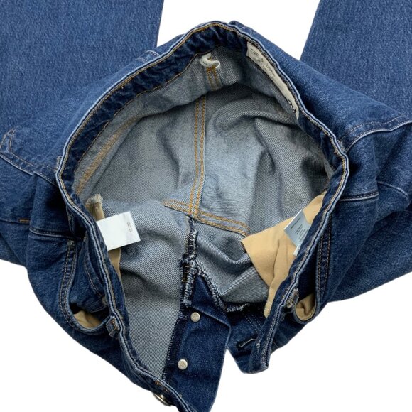 Rag and Bone Maya High Rise Slim Jean 29 Jasper Blue Denim Button Fly Retro Boho - Picture 6 of 12